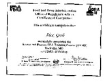 Alex Grob Certificate